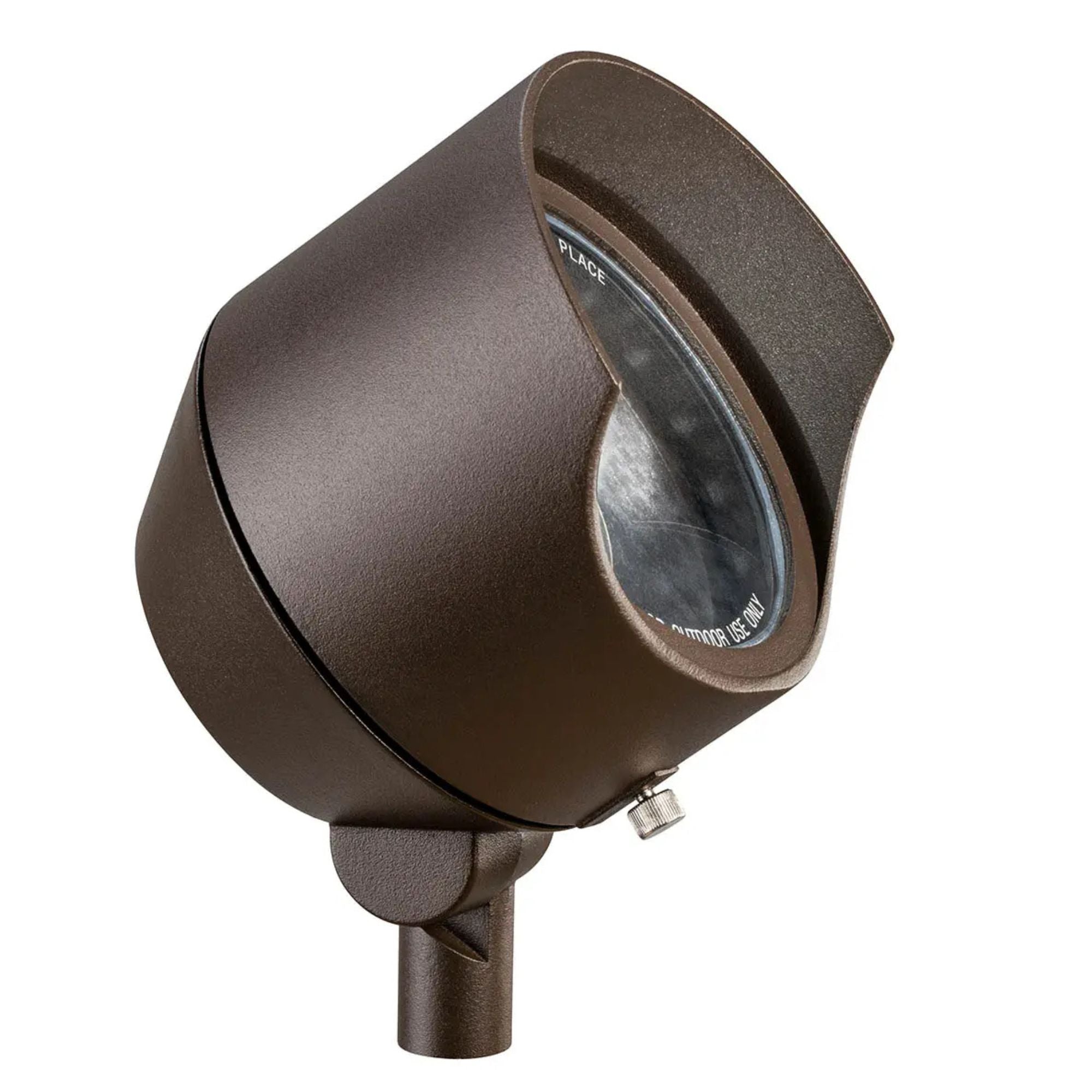 Large 4" Accent Flood Light, Textured Architectural Bronze