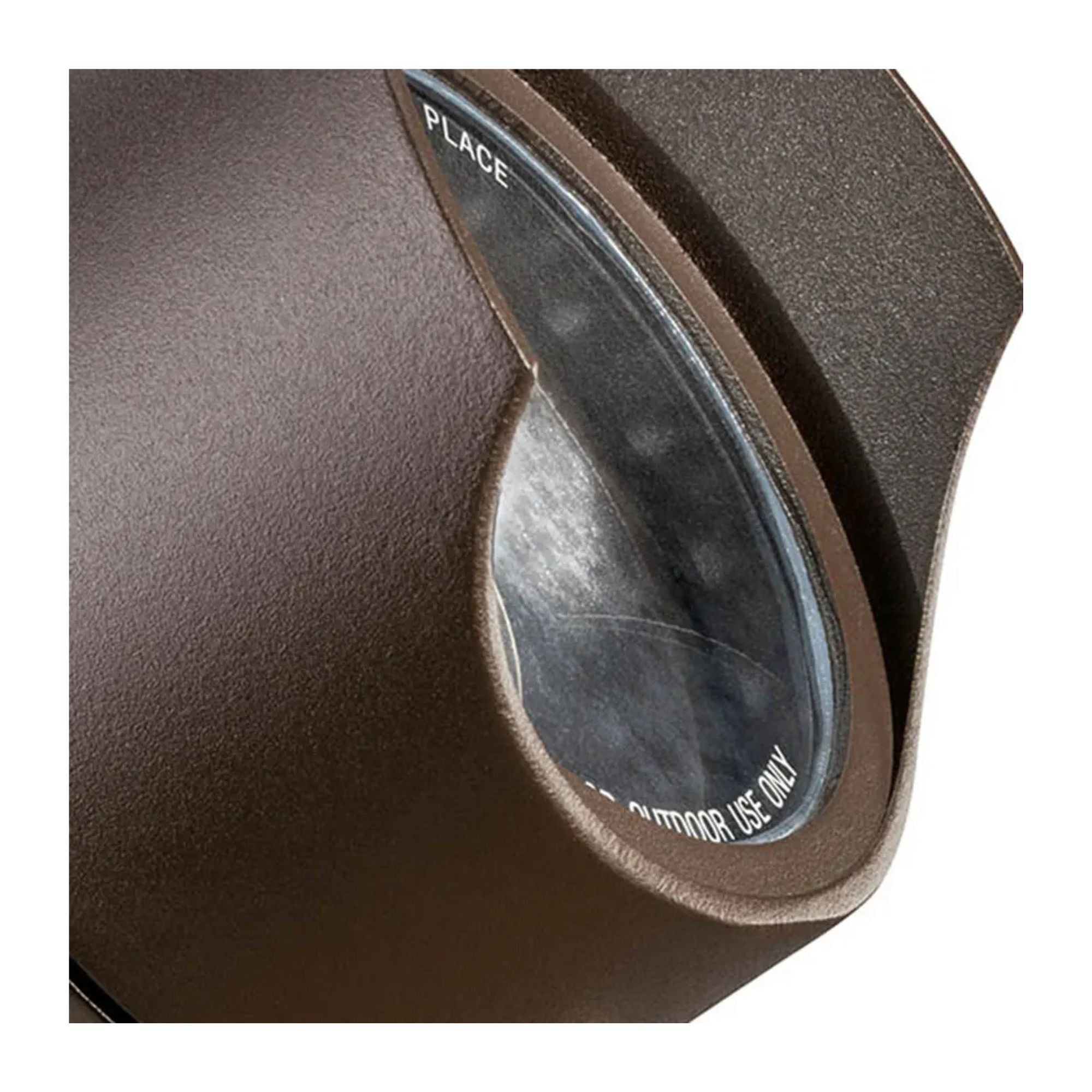 Large 4" Accent Flood Light, Textured Architectural Bronze