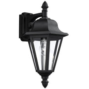 Brentwood 18" Outdoor Wall Lantern, Black Finish - Bees Lighting