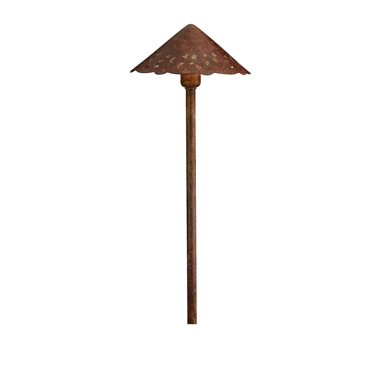 Hammered Roof Path Light, Textured Tannery Bronze - Bees Lighting
