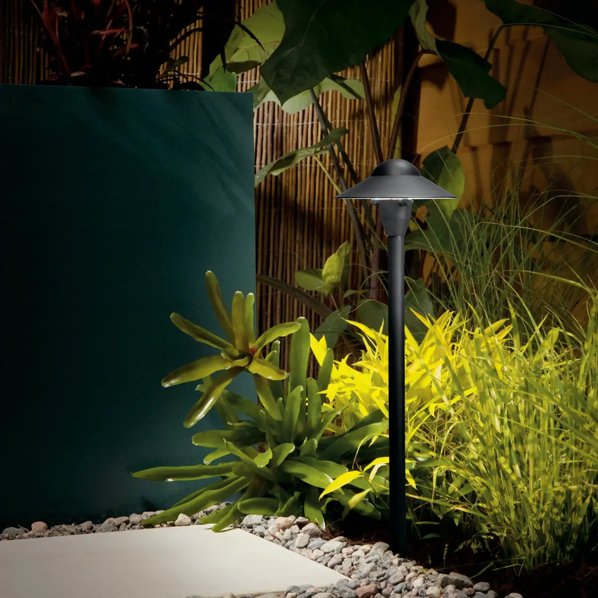 6" Dome Path Light Textured Black - Bees Lighting