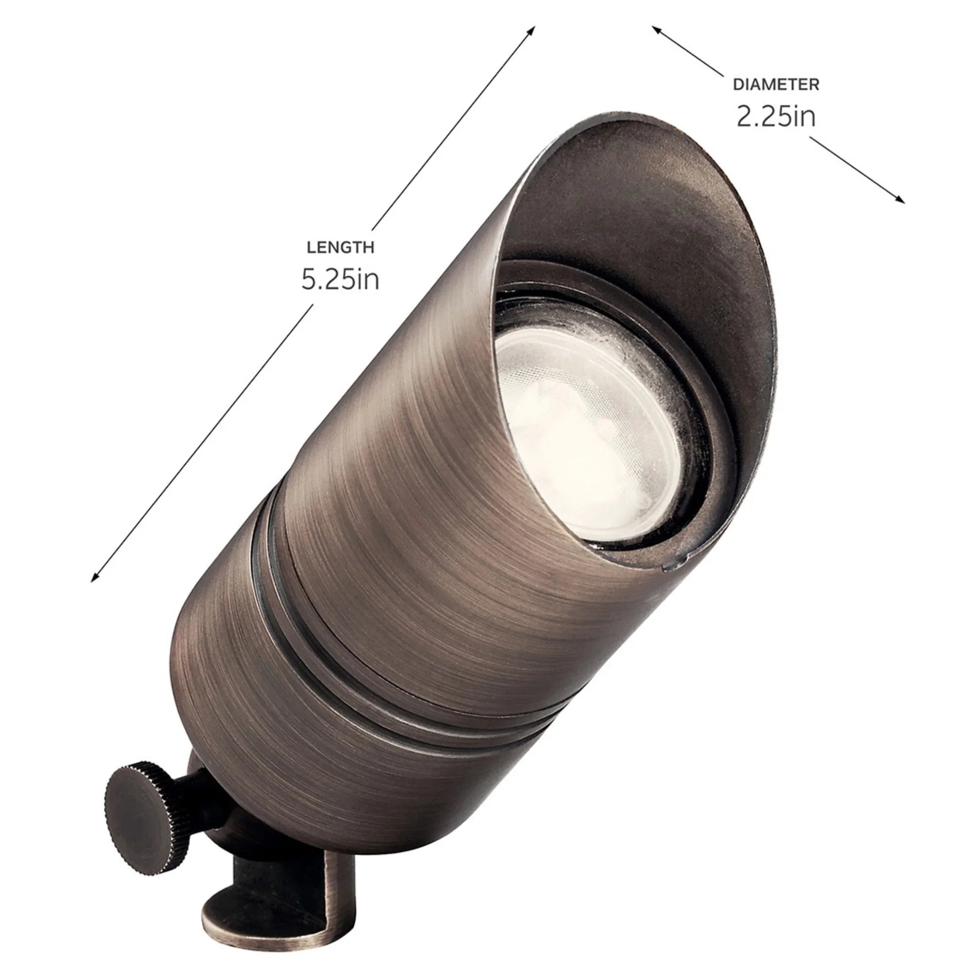 LED Landscape Accent Flood Light, Centennial Brass