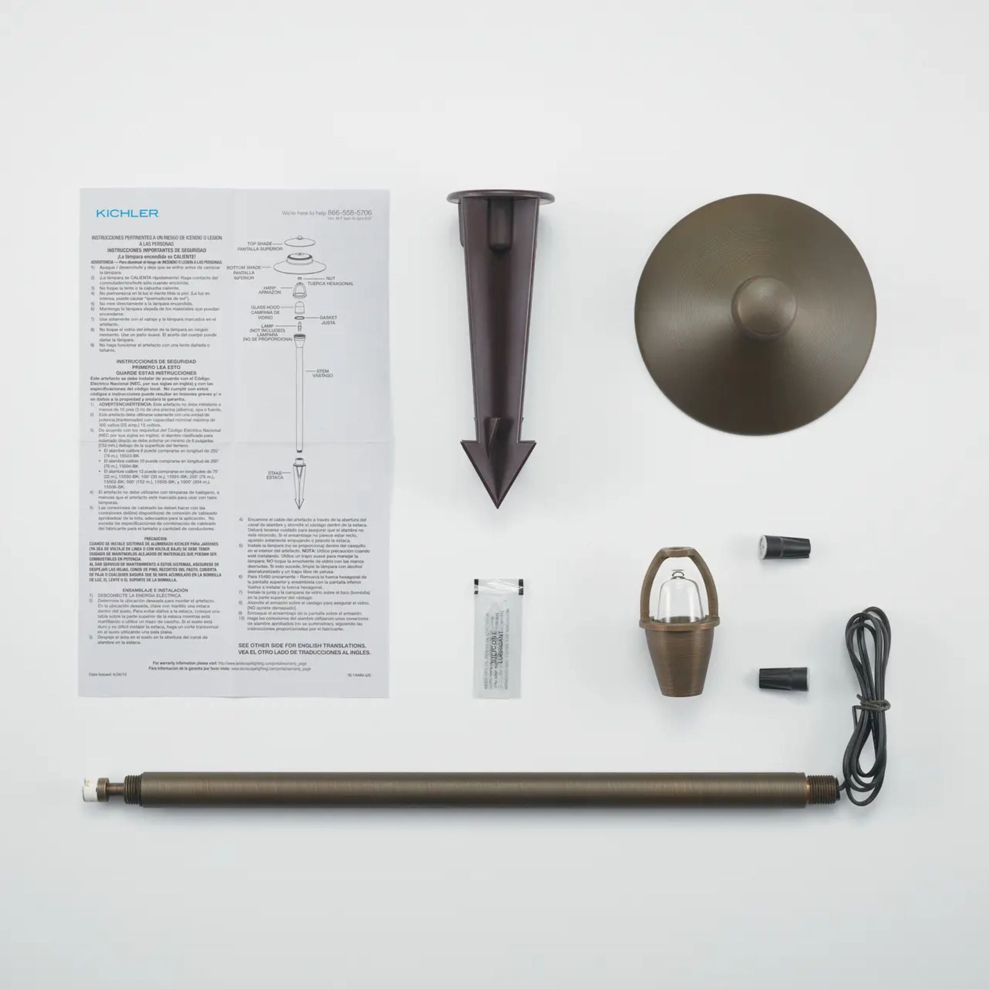 Traditional Path Light, Centennial Brass