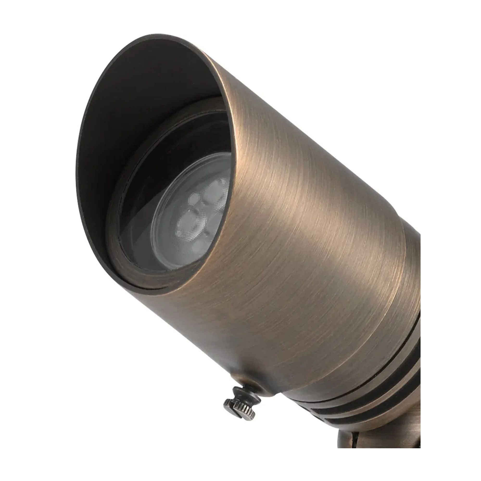 Adjustable Cowl Accent Spot Light, Centennial Brass