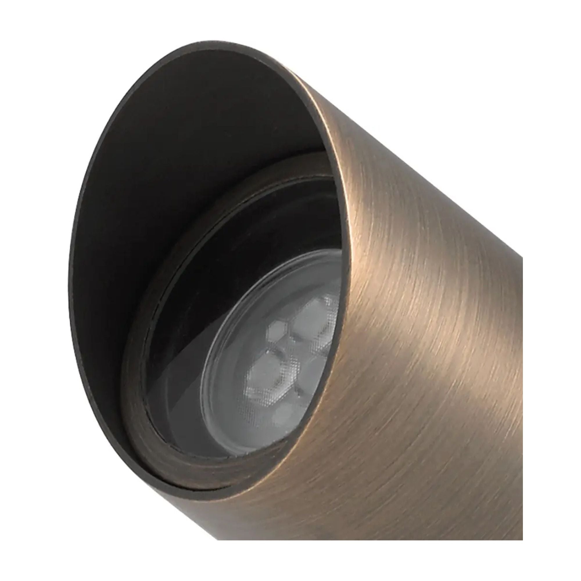 Adjustable Cowl Accent Spot Light, Centennial Brass