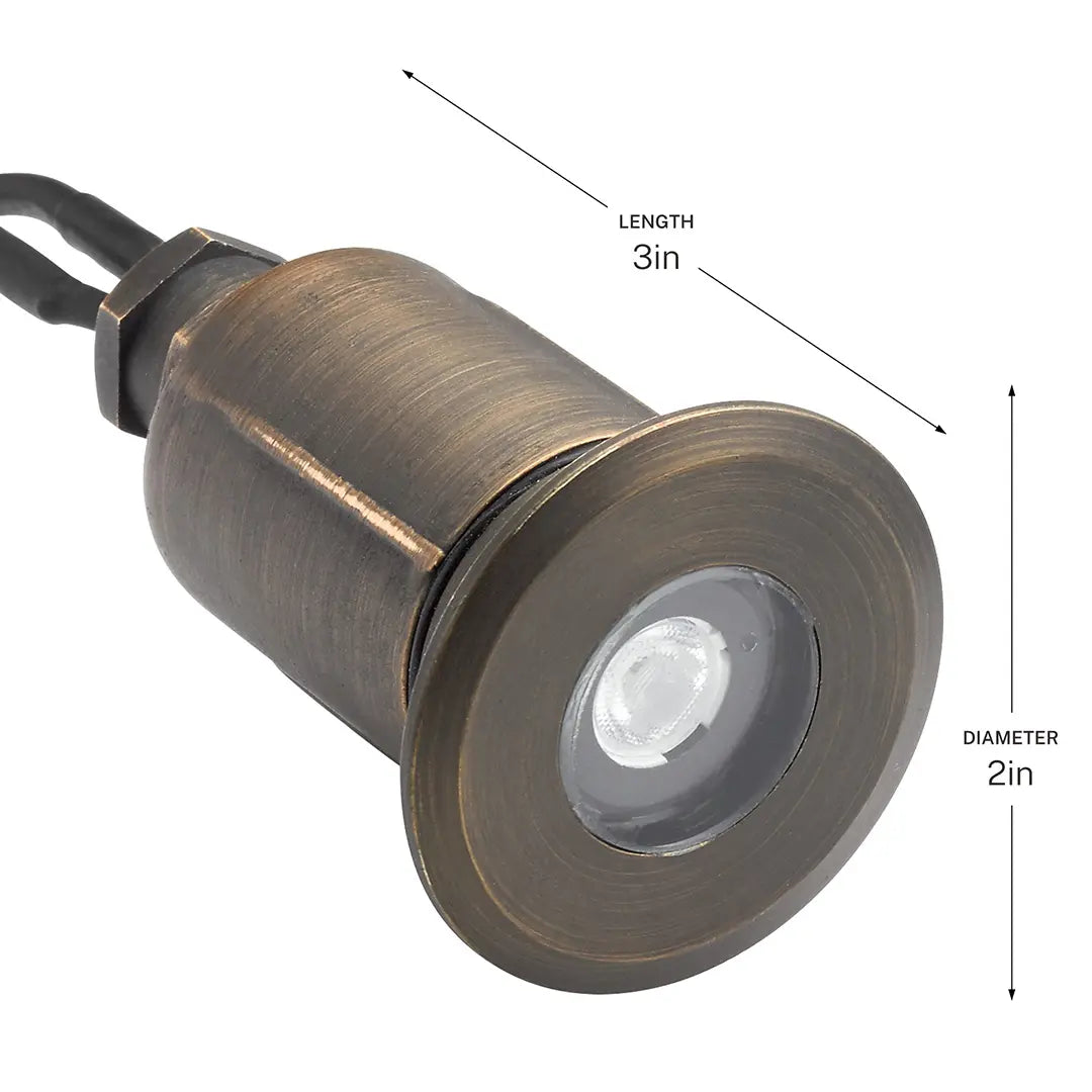Kichler Lighting - 12V Recessed Landscape In-Ground Light Brass | Bees Lighting