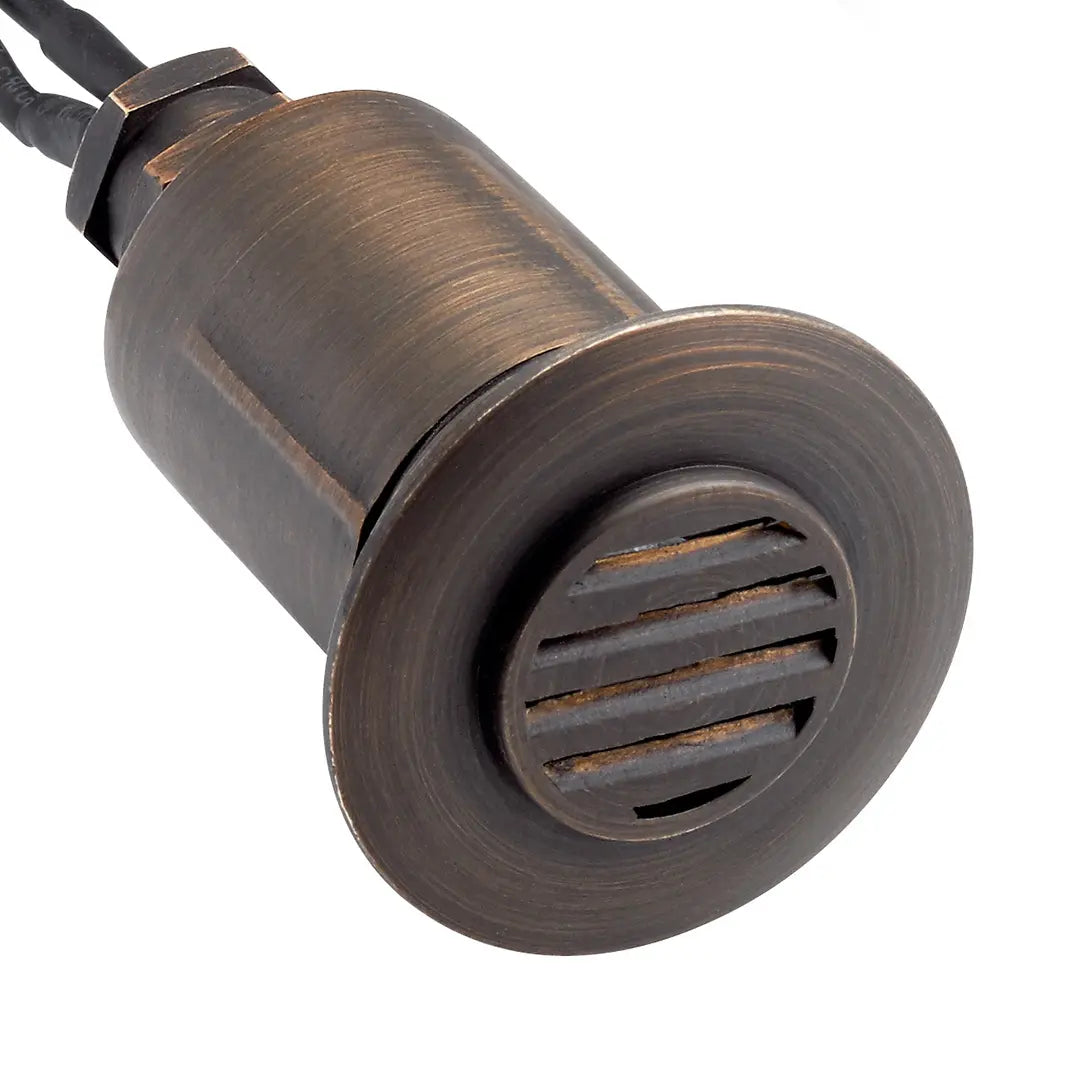 12V Recessed Louvered Landscape In-Ground Light Brass