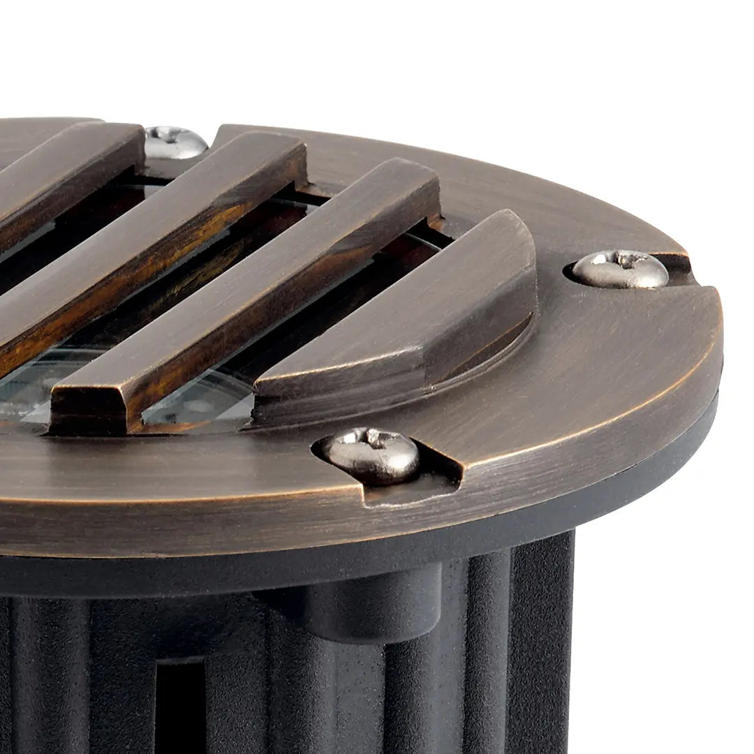 Kichler Lighting - 12V Landscape In-Ground Light with Rock Guard Brass | Bees Lighting