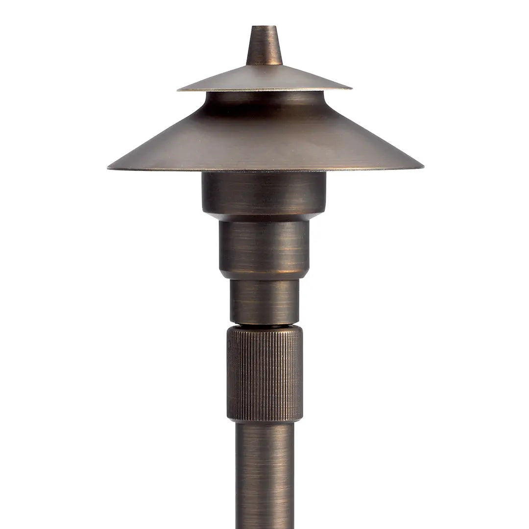 Small Adjustable Height Path Light, Centennial Brass - Bees Lighting