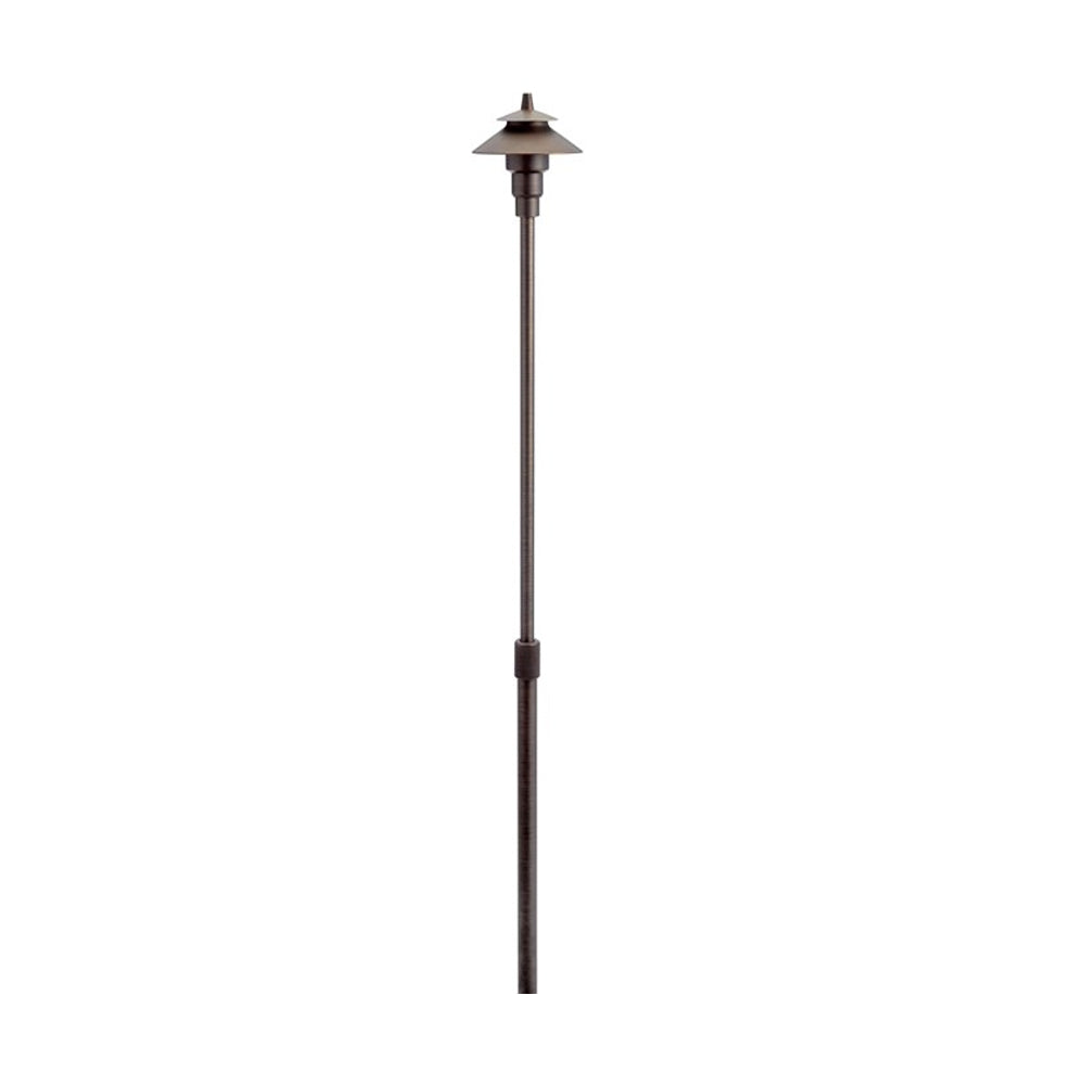 Small Adjustable Height Path Light, Centennial Brass - Bees Lighting