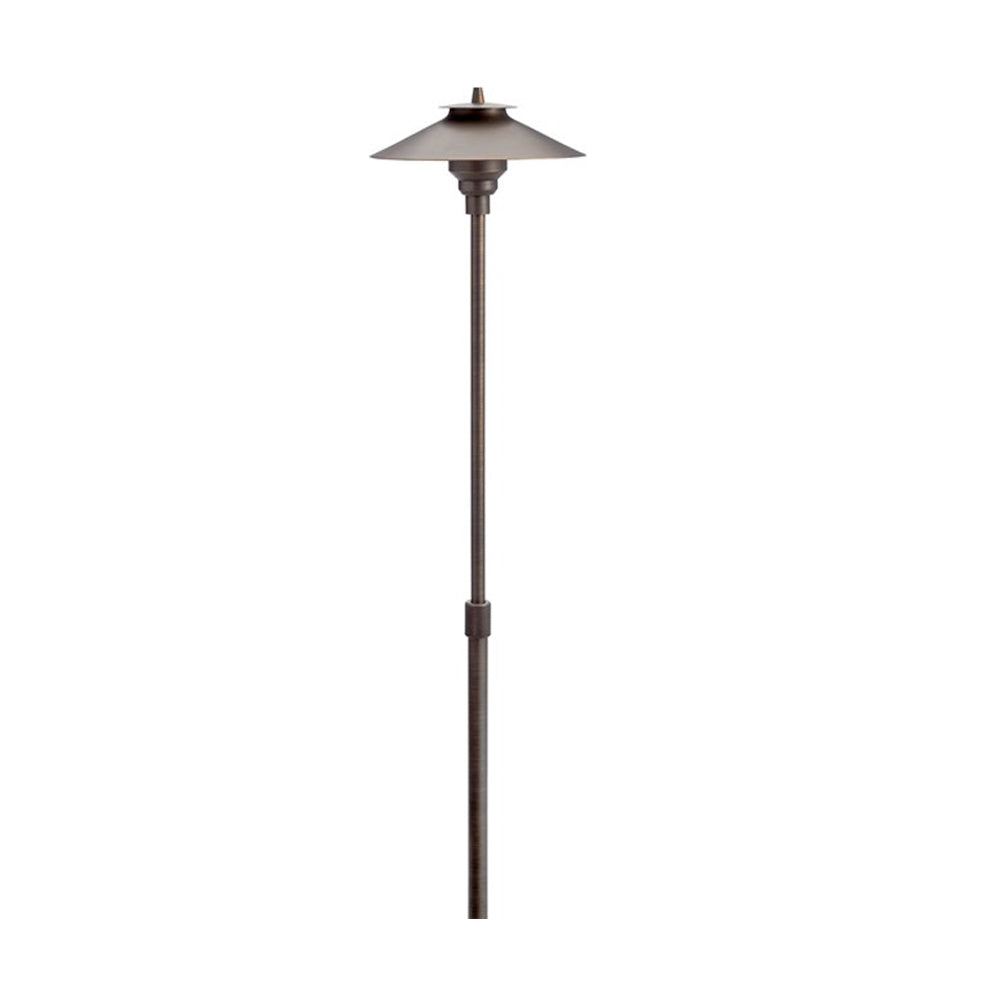 Large Adjustable Height Path Light, Centennial Brass - Bees Lighting