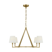 Perth 40" 4-Light X-Large Chandelier, Burnished Brass Finish - Bees Lighting