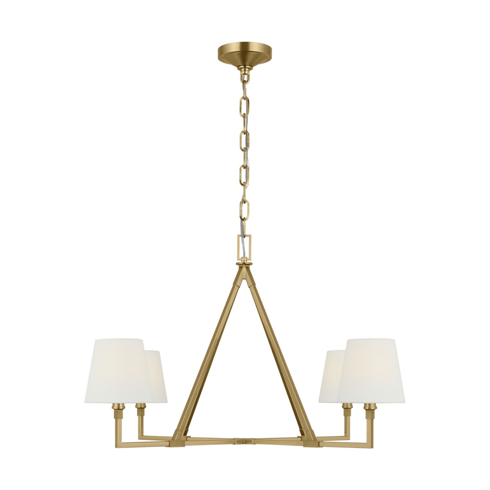 Perth 40" 4-Light X-Large Chandelier, Burnished Brass Finish - Bees Lighting