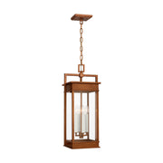 Cupertino 26" 4-Light Outdoor Pendant, Natural Copper Finish - Bees Lighting