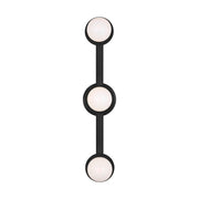 Nodes 32" 3-Light Large Bathroom Vanity, Midnight Black Finish - Bees Lighting