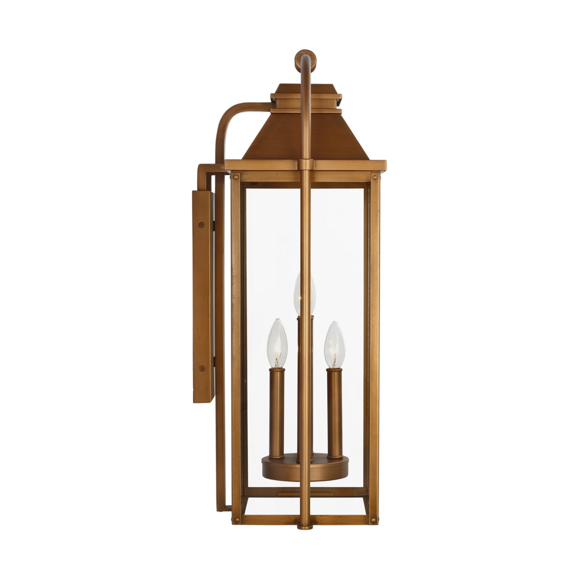 Wellsworth 27" 4-Light Large Lantern, Natural Copper Finish - Bees Lighting