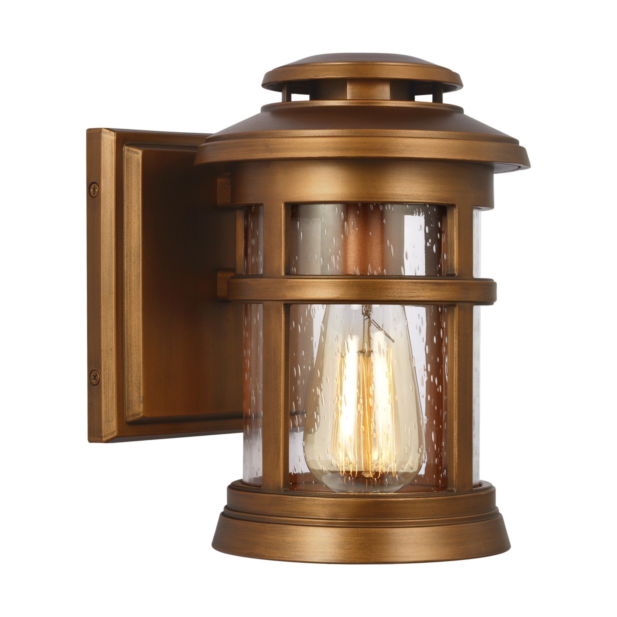 Newport 9" Extra Small Wall Lantern, Natural Copper Finish - Bees Lighting