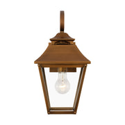 Galena 16" Small Wall Lantern, Natural Copper Finish - Bees Lighting