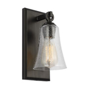 Monterro 11" Bath Sconce, Aged Iron Finish - Bees Lighting