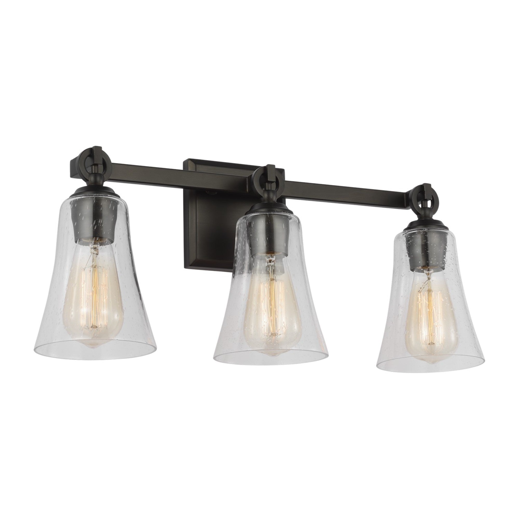 Monterro 22" 3-Light Bathroom Vanity, Aged Iron Finish - Bees Lighting