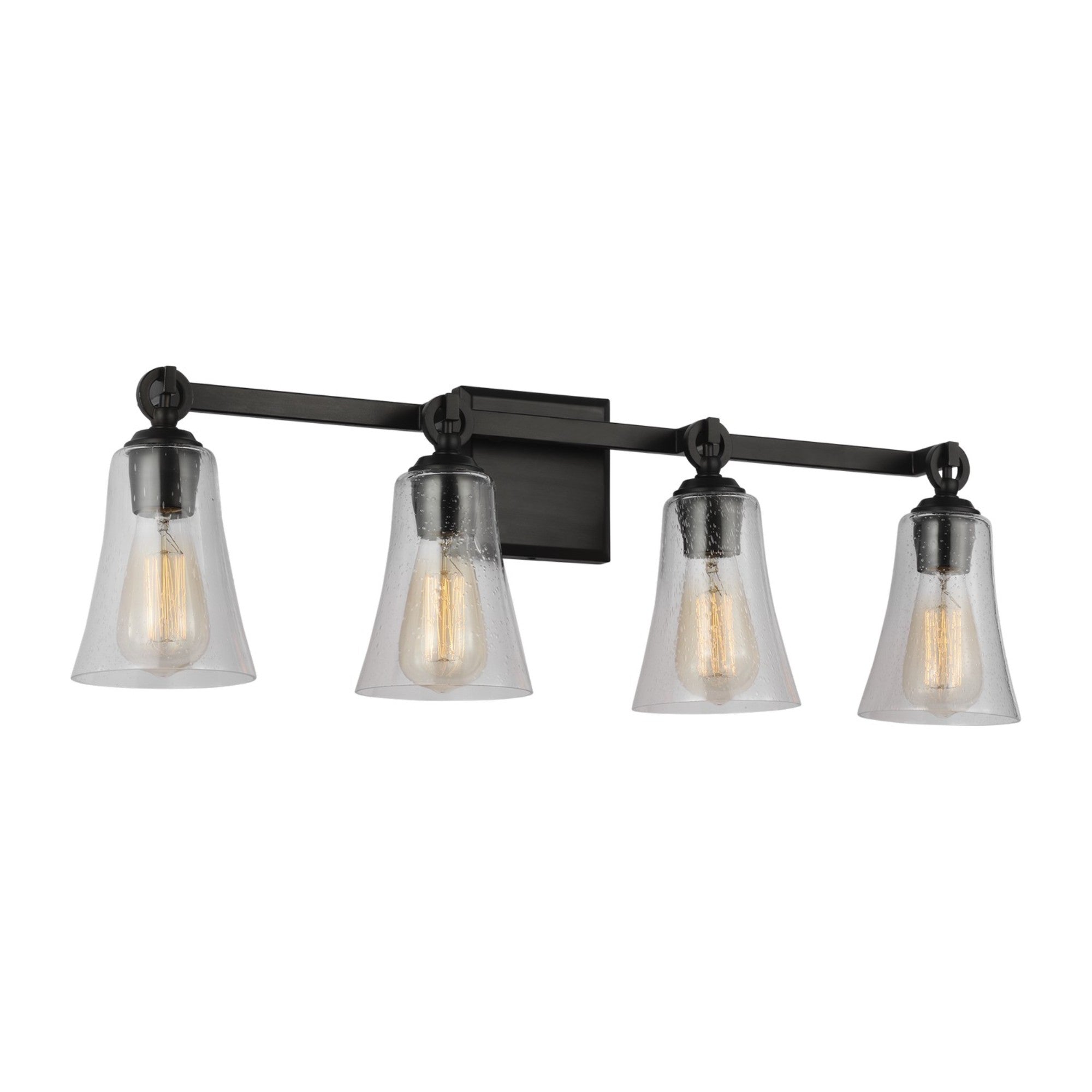 Monterro 30" 4-Light Bathroom Vanity, Aged Iron Finish - Bees Lighting