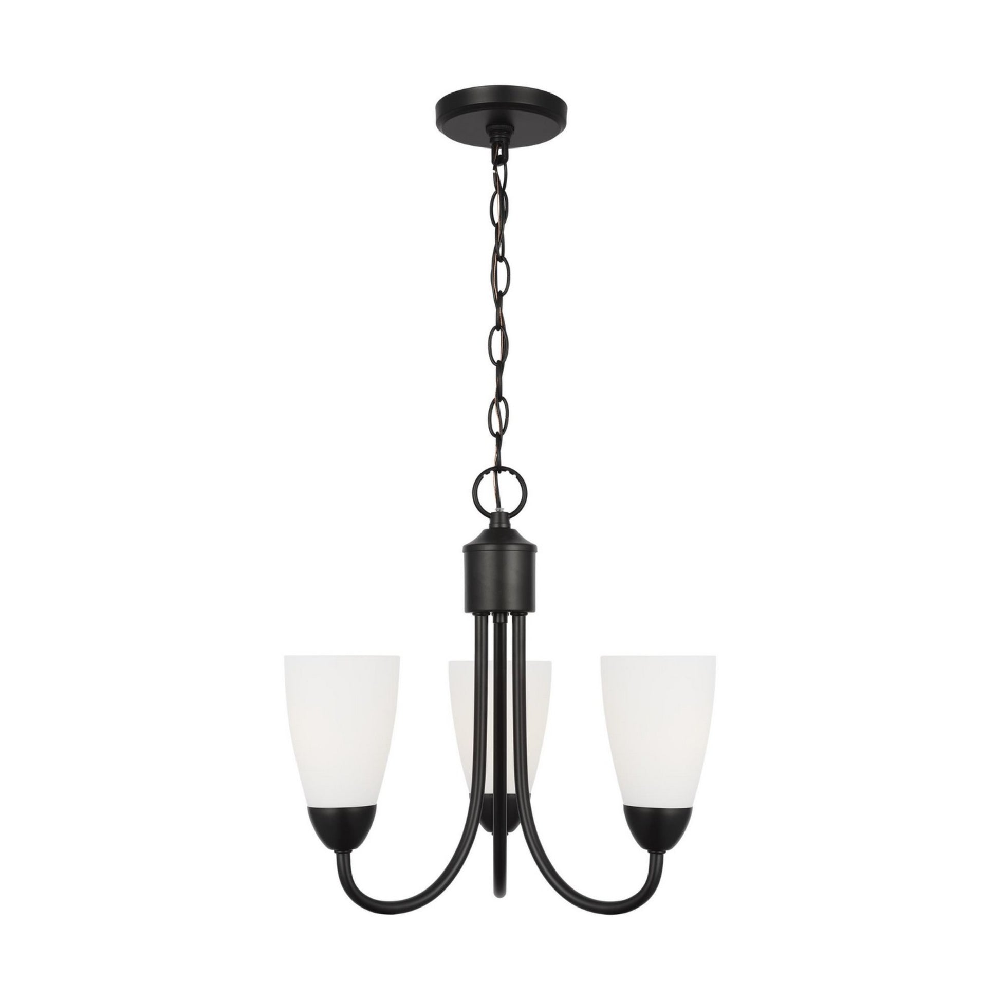 Seville 17" 3-Light LED Chandelier, Midnight Black Finish - Bees Lighting