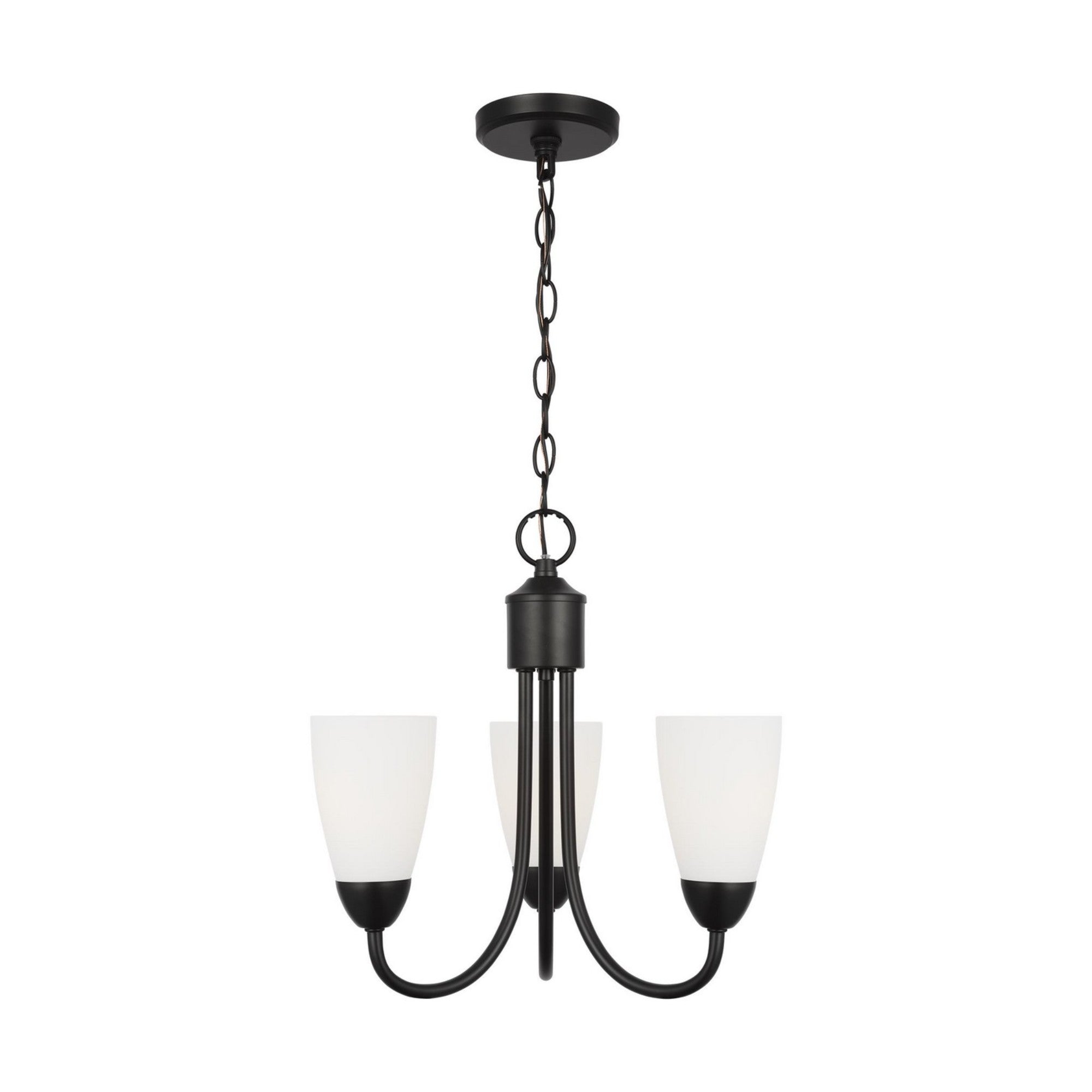 Seville 17" 3-Light LED Chandelier, Midnight Black Finish - Bees Lighting