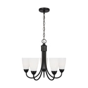 Seville 21" 5-Light LED Chandelier, Midnight Black Finish - Bees Lighting