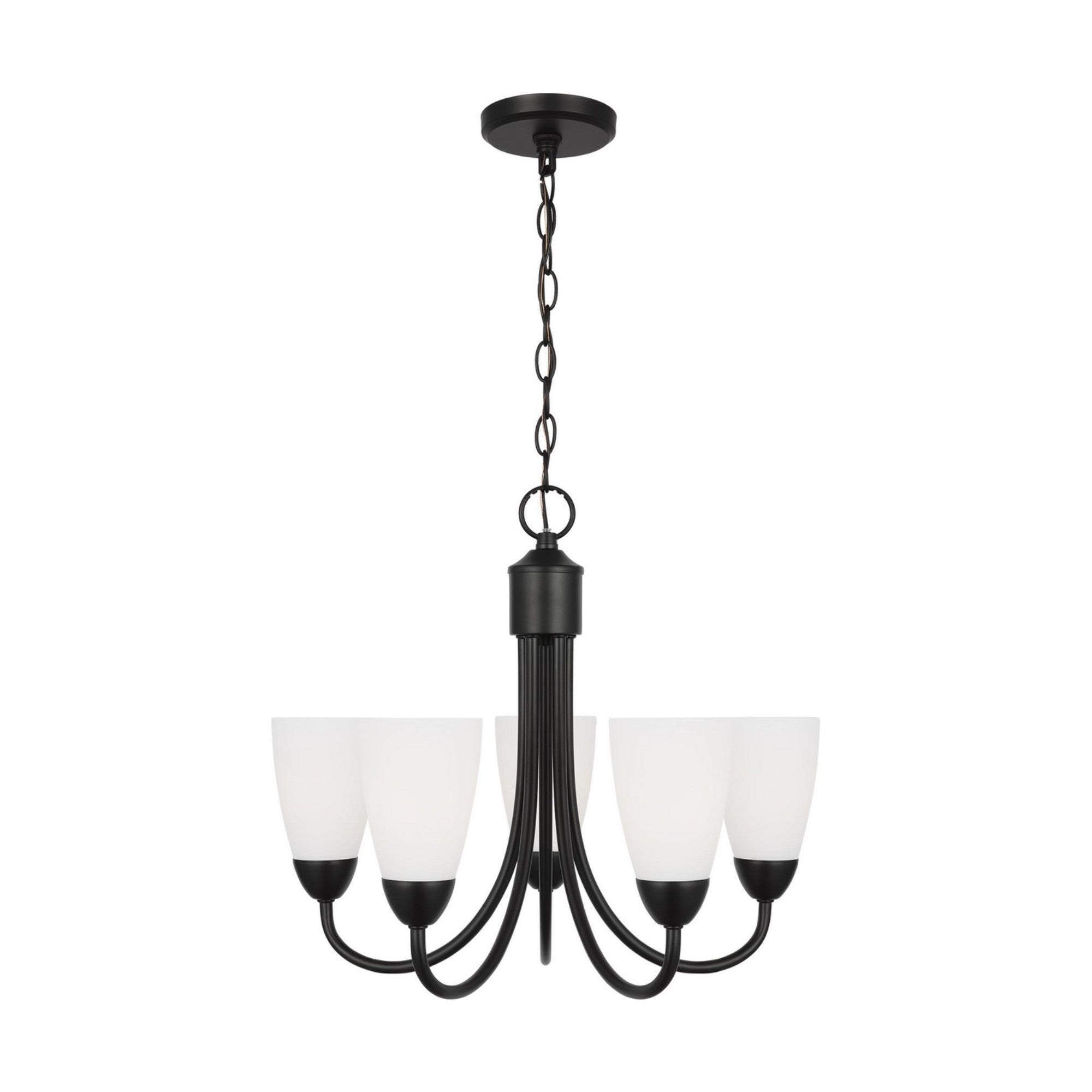 Seville 21" 5-Light LED Chandelier, Midnight Black Finish - Bees Lighting