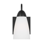 Seville 9" LED Bath Sconce, Midnight Black Finish - Bees Lighting