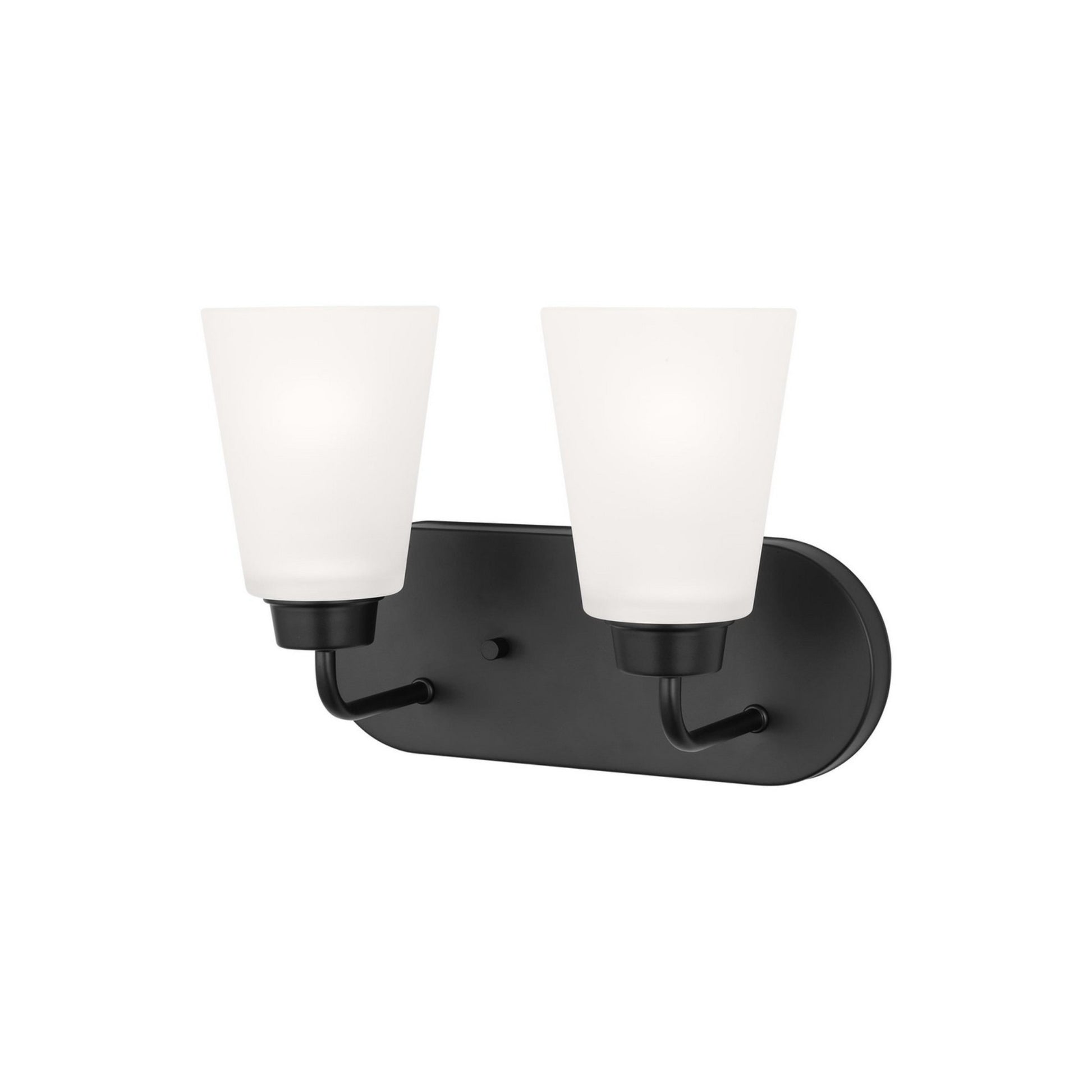 Kerrville 12" 2-Light LED Bathroom Vanity, Midnight Black Finish - Bees Lighting