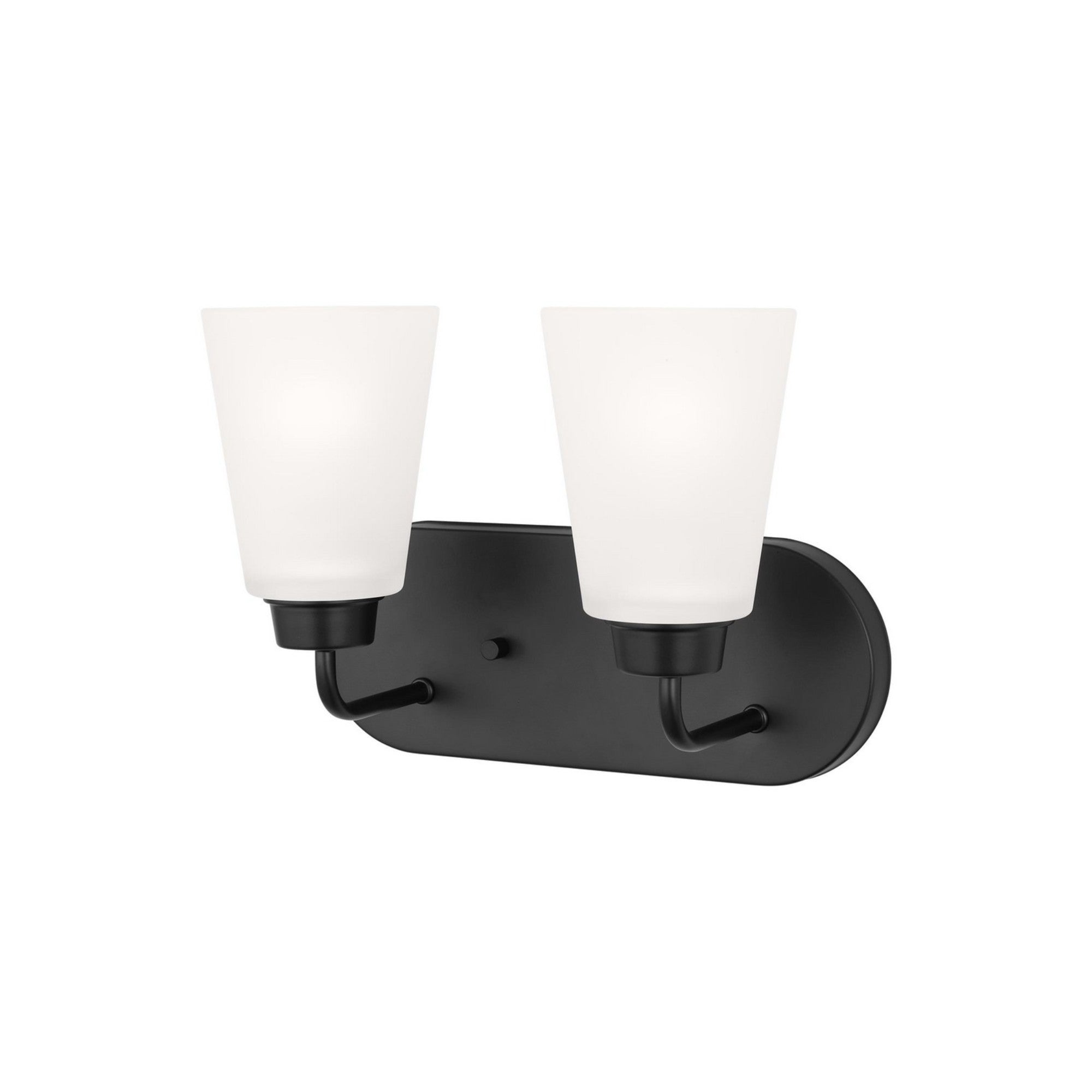 Kerrville 12" 2-Light LED Bathroom Vanity, Midnight Black Finish - Bees Lighting