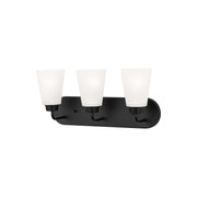 Kerrville 18" 3-Light LED Bathroom Vanity, Midnight Black Finish - Bees Lighting