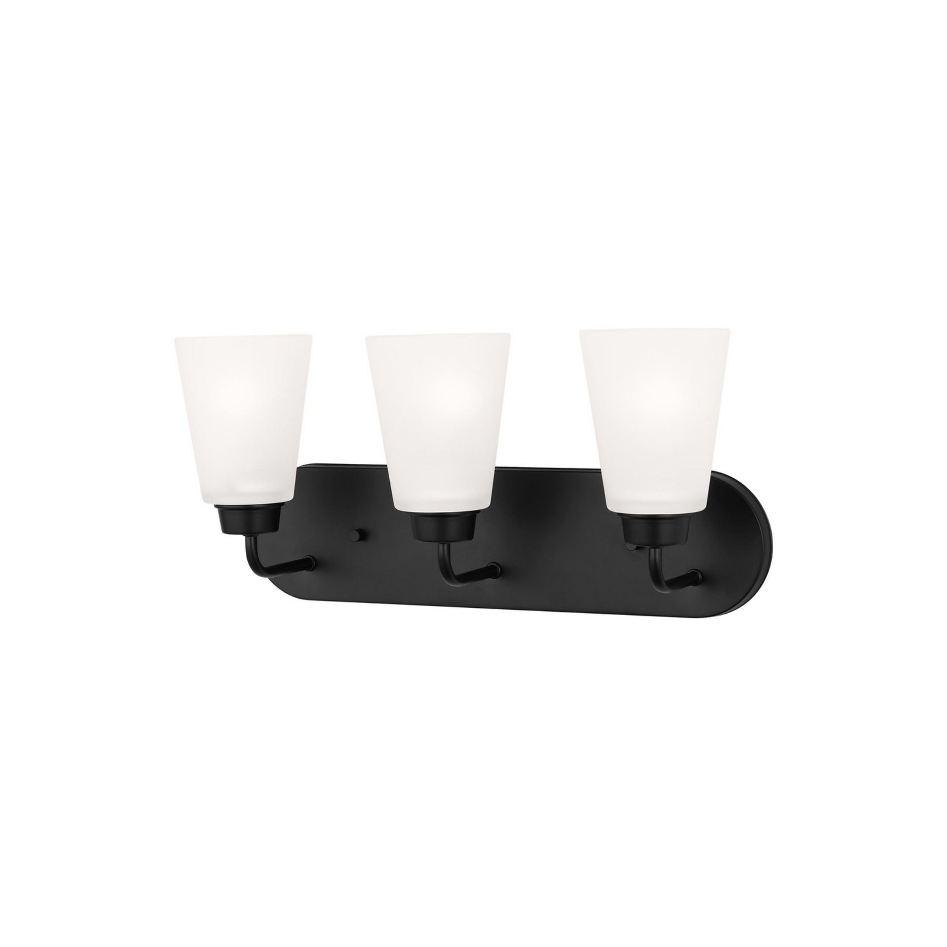 Kerrville 18" 3-Light LED Bathroom Vanity, Midnight Black Finish - Bees Lighting