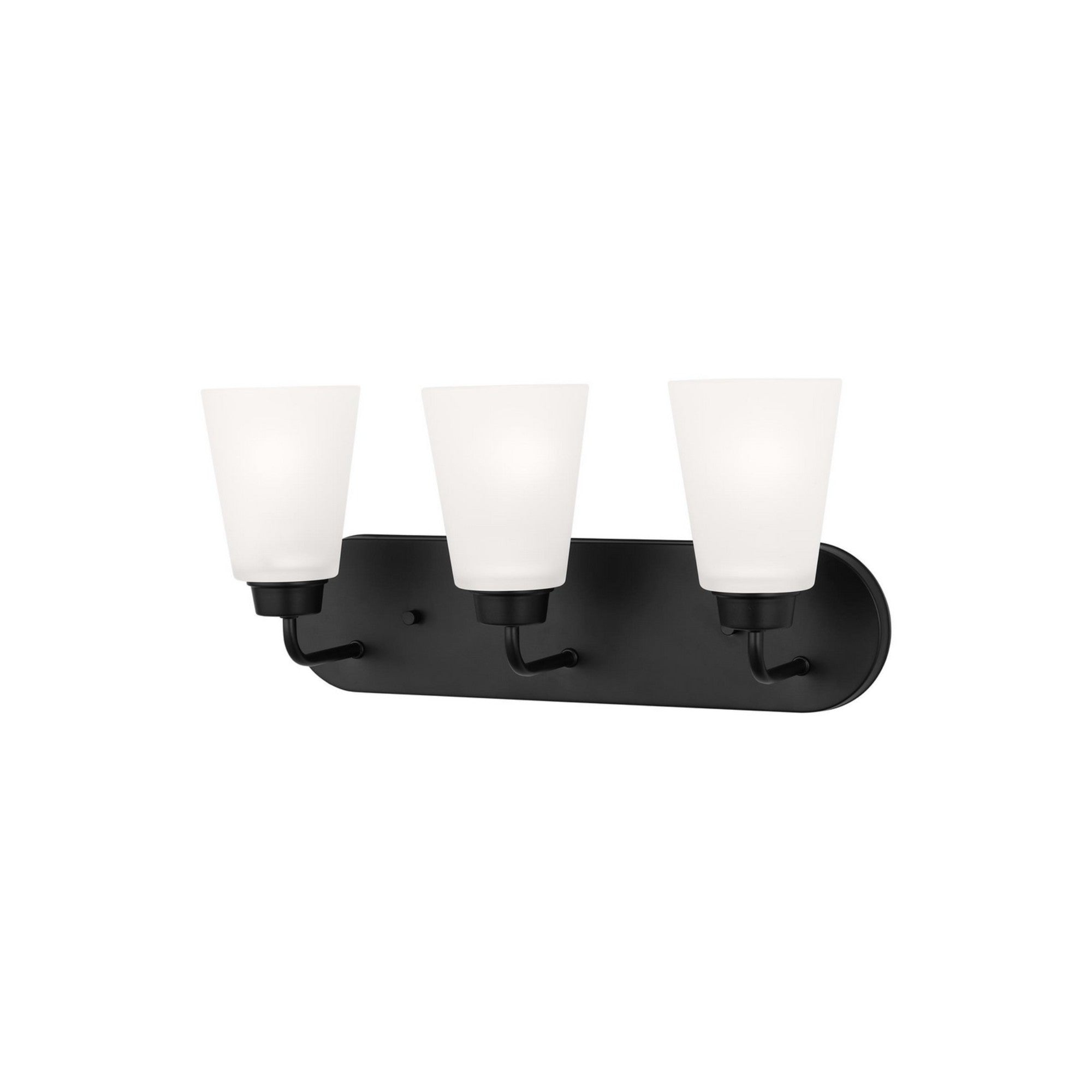Kerrville 18" 3-Light LED Bathroom Vanity, Midnight Black Finish - Bees Lighting