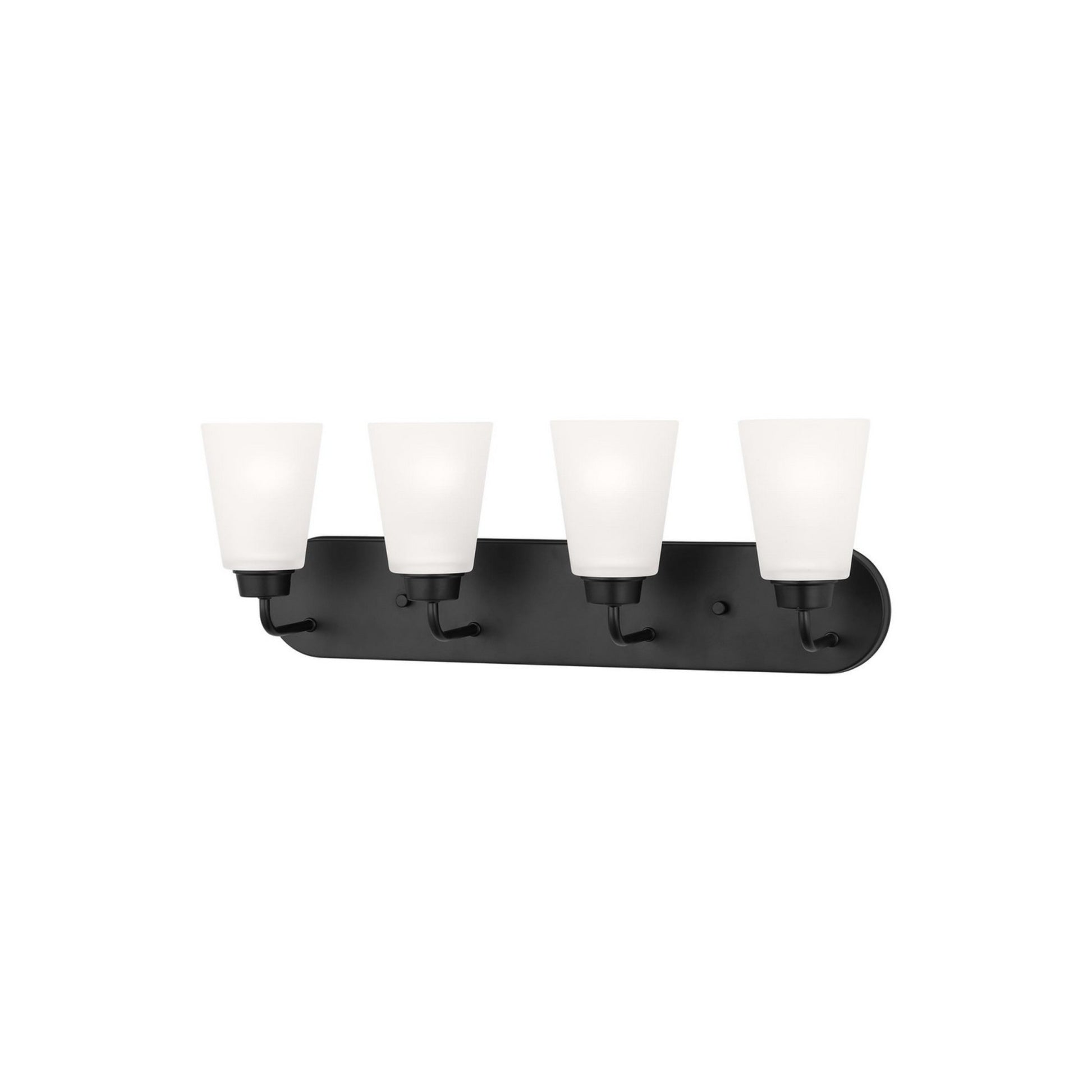 Kerrville 25" 4-Light LED Bathroom Vanity, Midnight Black Finish - Bees Lighting