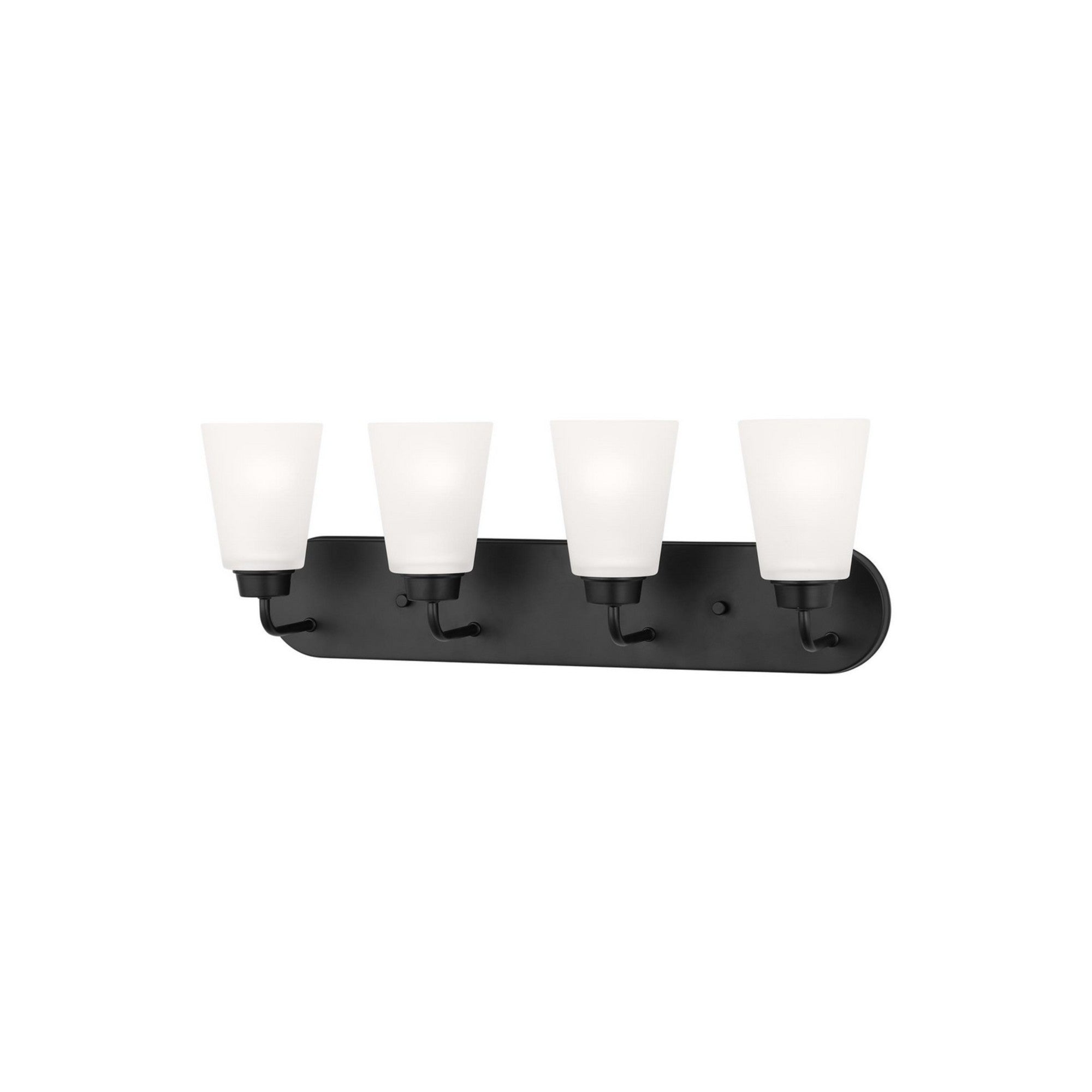 Kerrville 25" 4-Light LED Bathroom Vanity, Midnight Black Finish - Bees Lighting