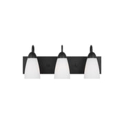 Seville 21" 3-Light LED Bathroom Vanity, Midnight Black Finish - Bees Lighting