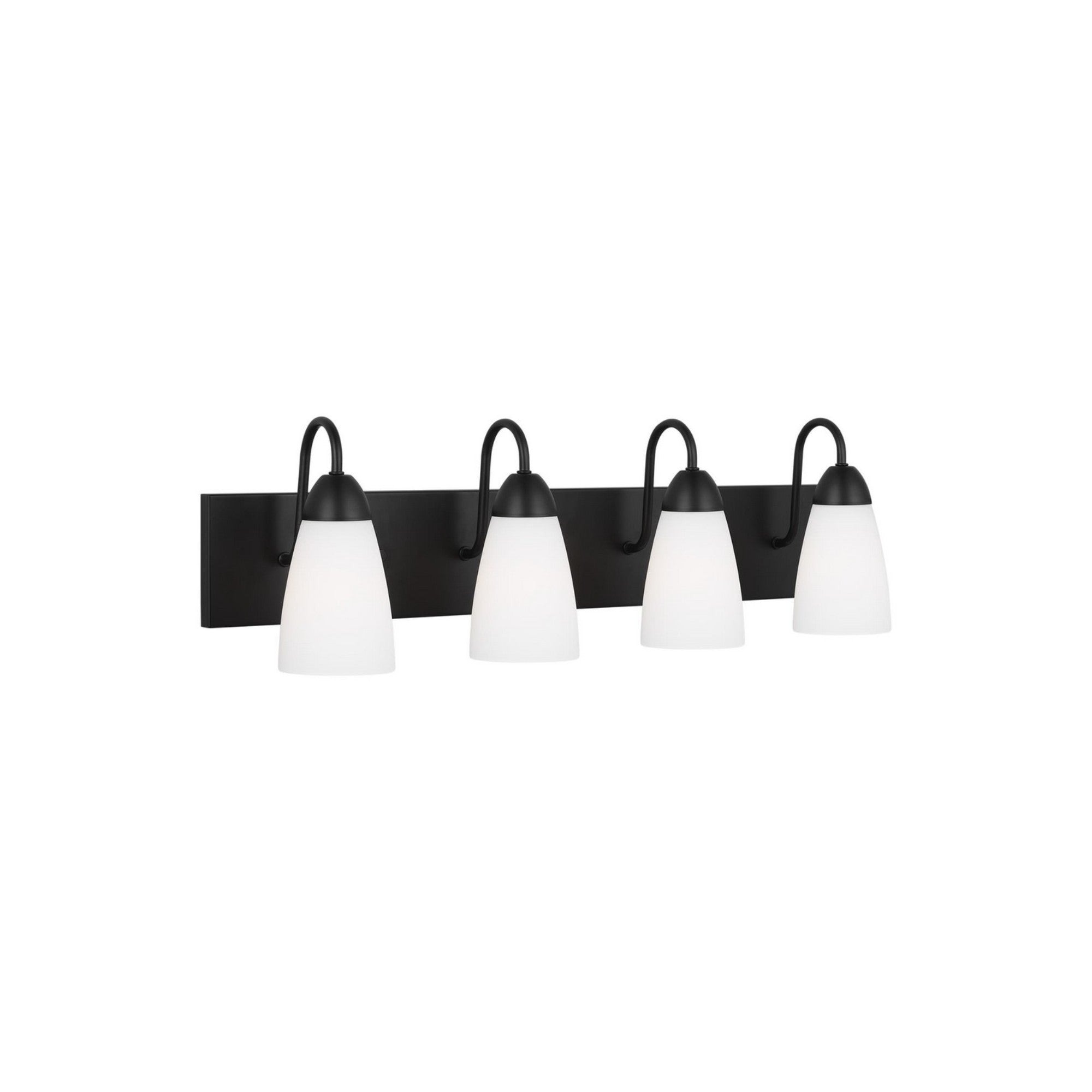 Seville 28" 4-Light LED Bathroom Vanity, Midnight Black Finish - Bees Lighting