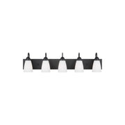 Seville 36" 5-Light LED Bathroom Vanity, Midnight Black Finish - Bees Lighting