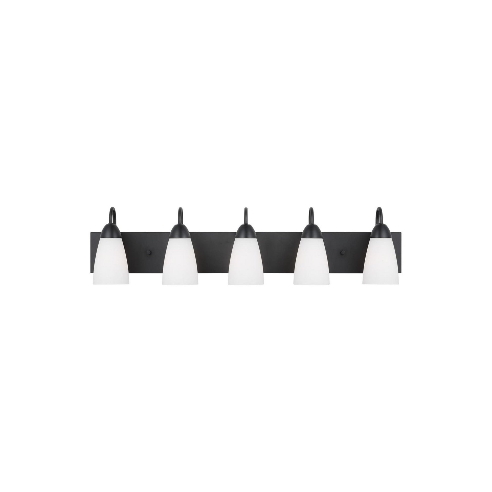 Seville 36" 5-Light LED Bathroom Vanity, Midnight Black Finish - Bees Lighting