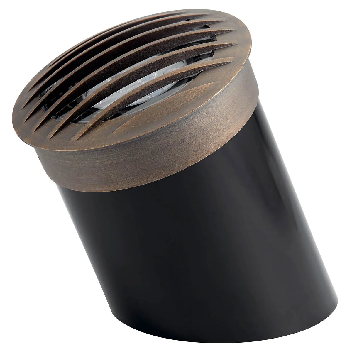 12V Landscape In-Ground Light with Rock Guard Brass - Bees Lighting