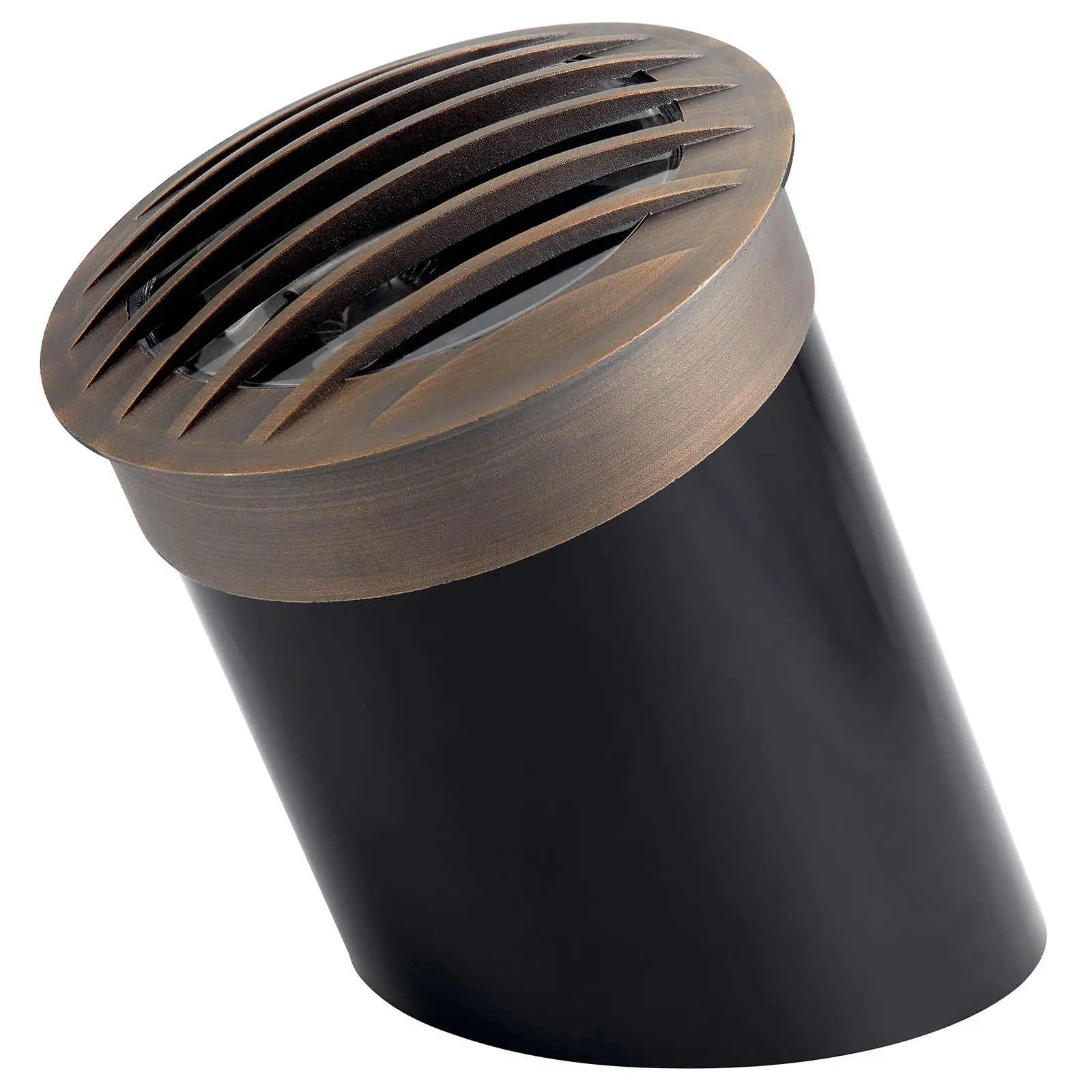 12V Landscape In-Ground Light with Rock Guard Brass