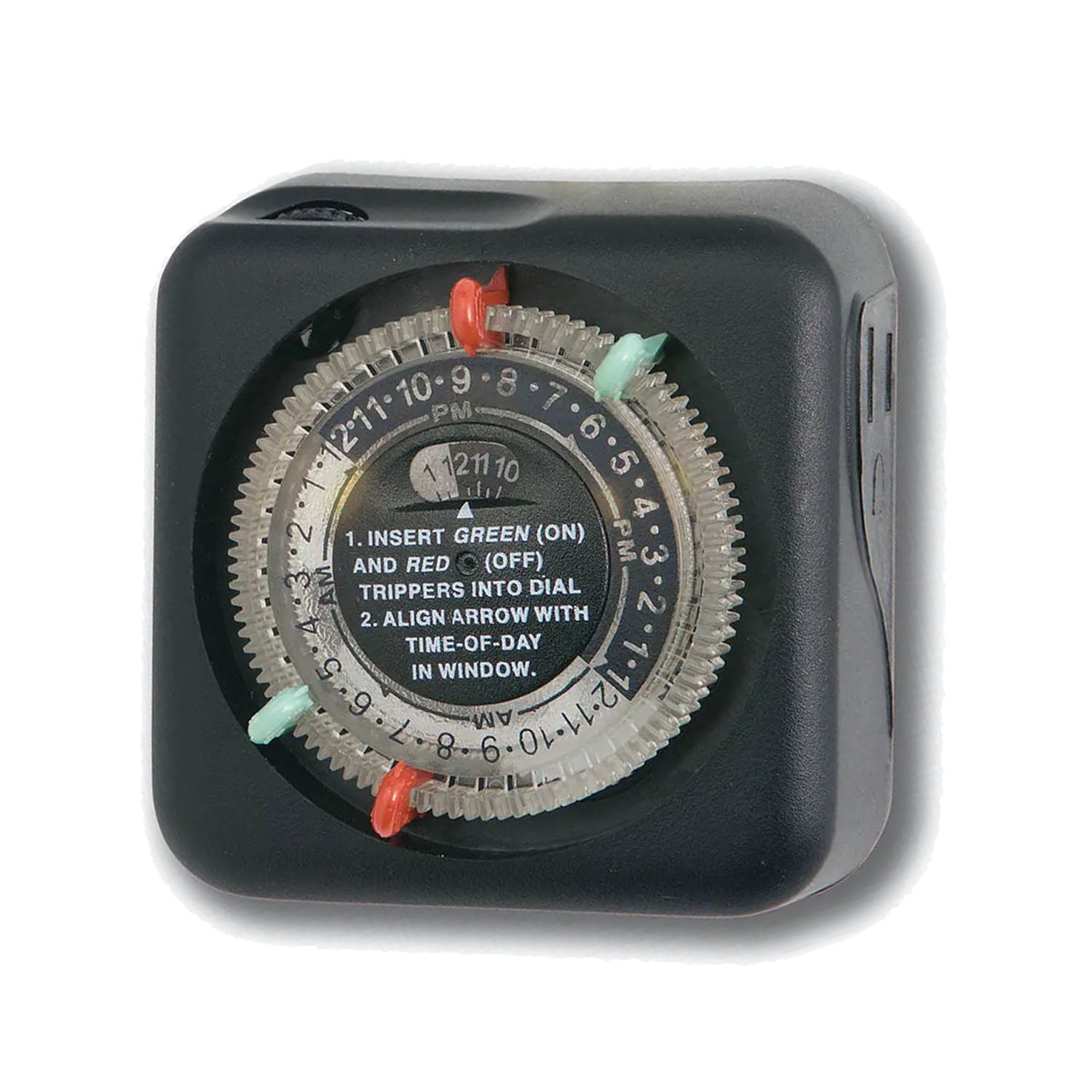 24 Hours Plug-In Mechanical Transformer Timer Black - Bees Lighting