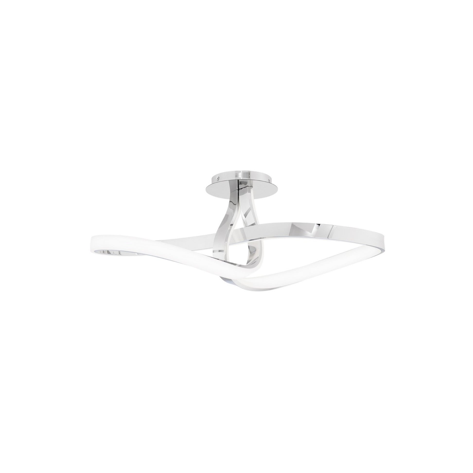 Mobius 24" LED Flush Mount, Chrome Finish - Bees Lighting