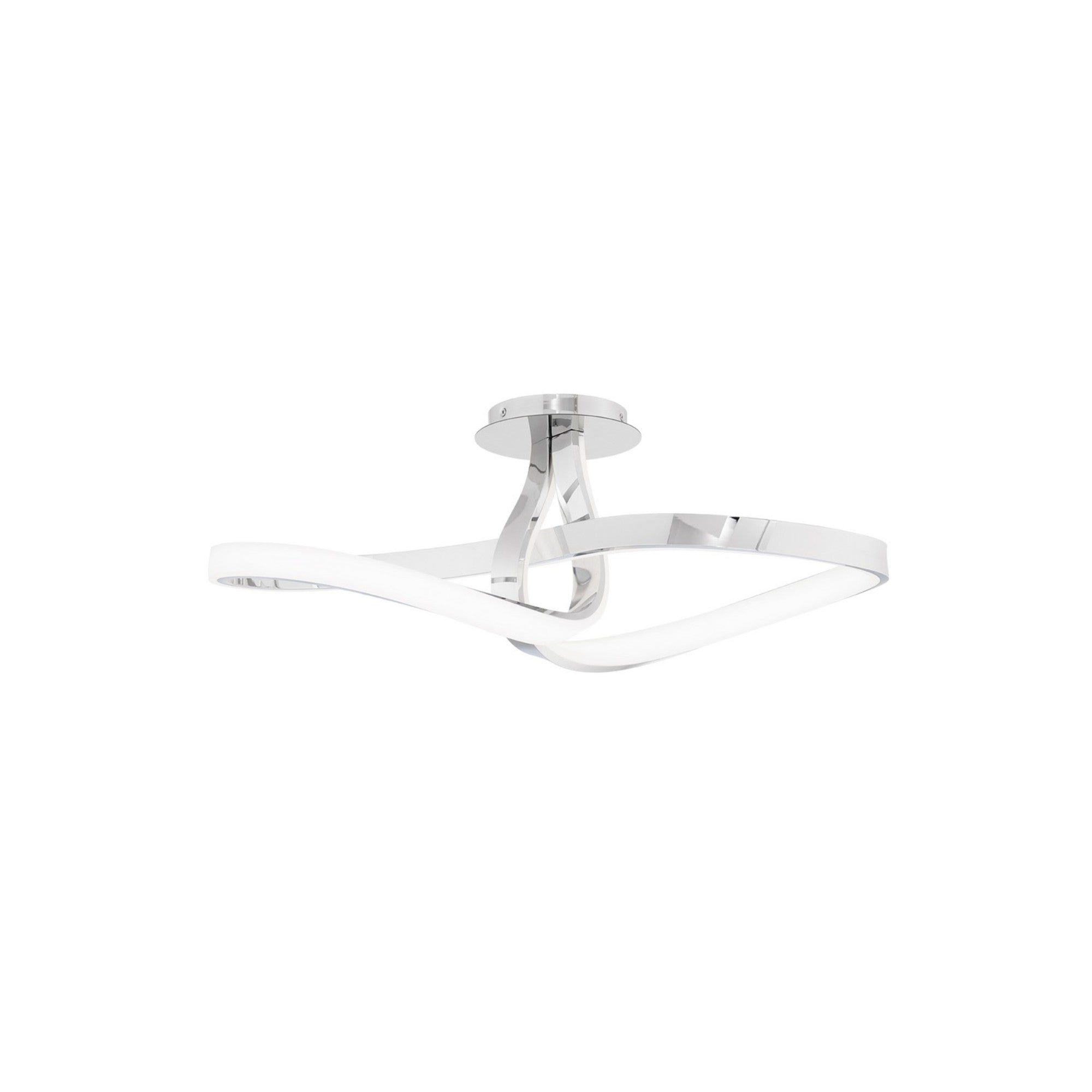 Mobius 24" LED Flush Mount, Chrome Finish - Bees Lighting