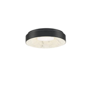 Crackle 14" LED Flush Mount, Black Finish - Bees Lighting