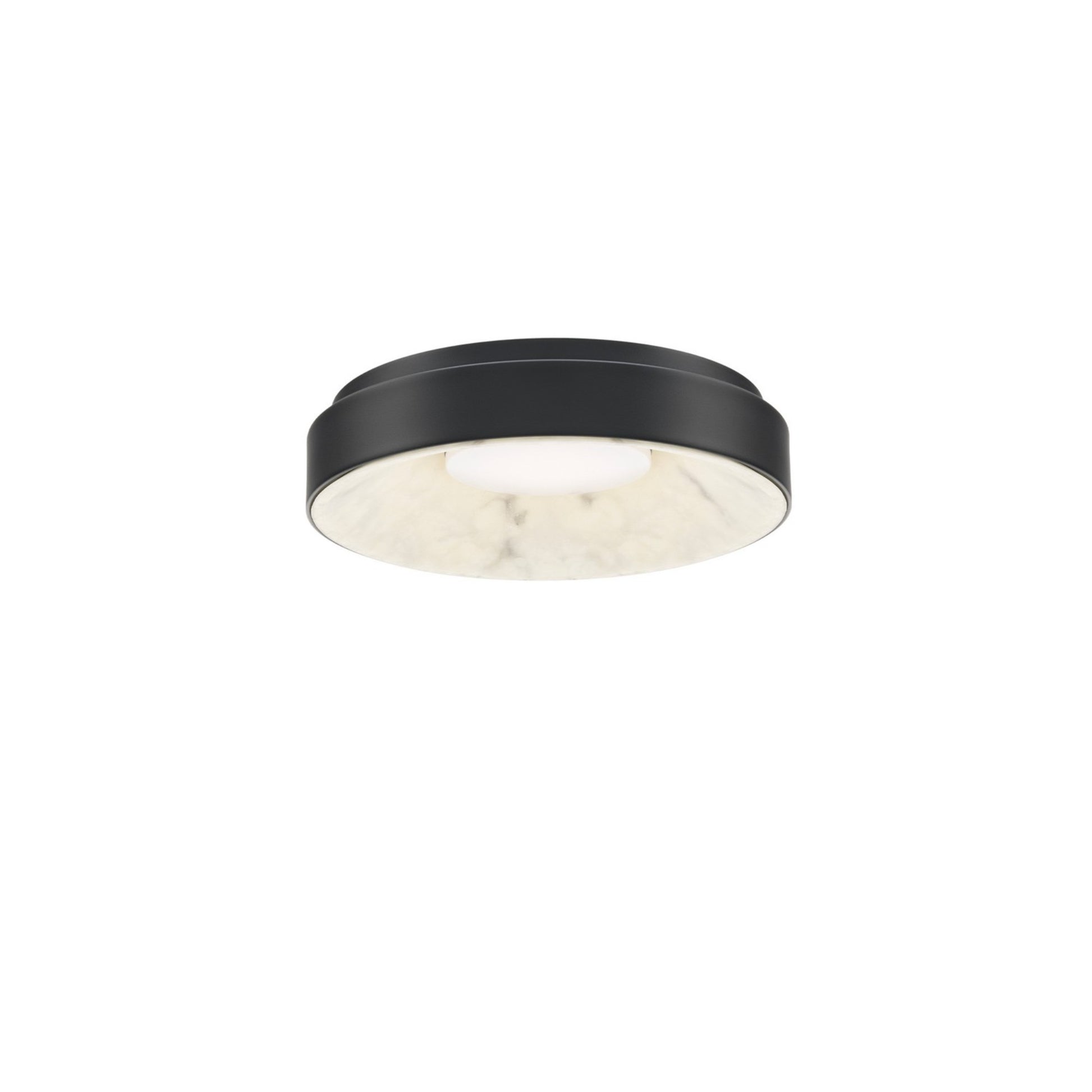 Crackle 14" LED Flush Mount, Black Finish - Bees Lighting