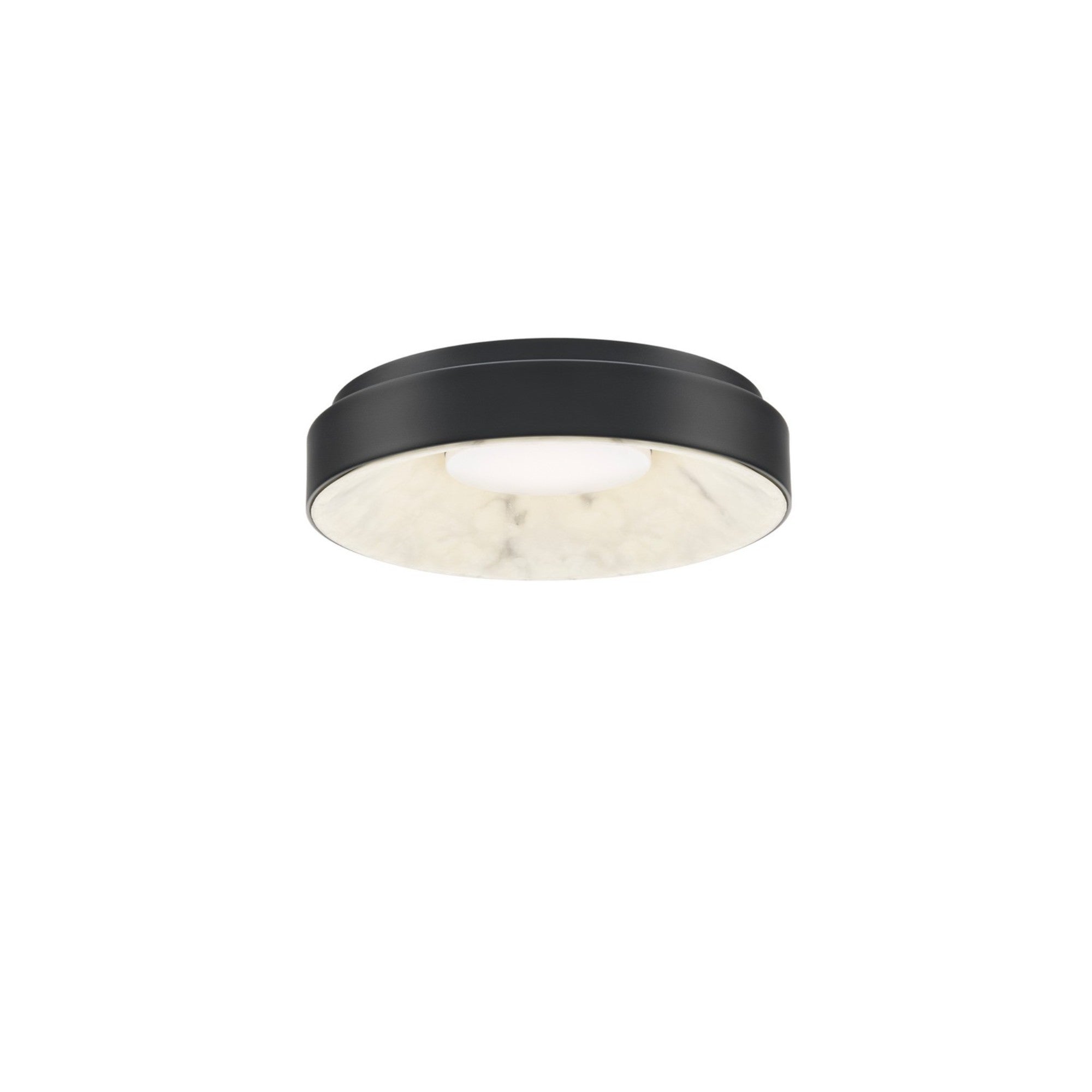 Crackle 14" LED Flush Mount, Black Finish - Bees Lighting