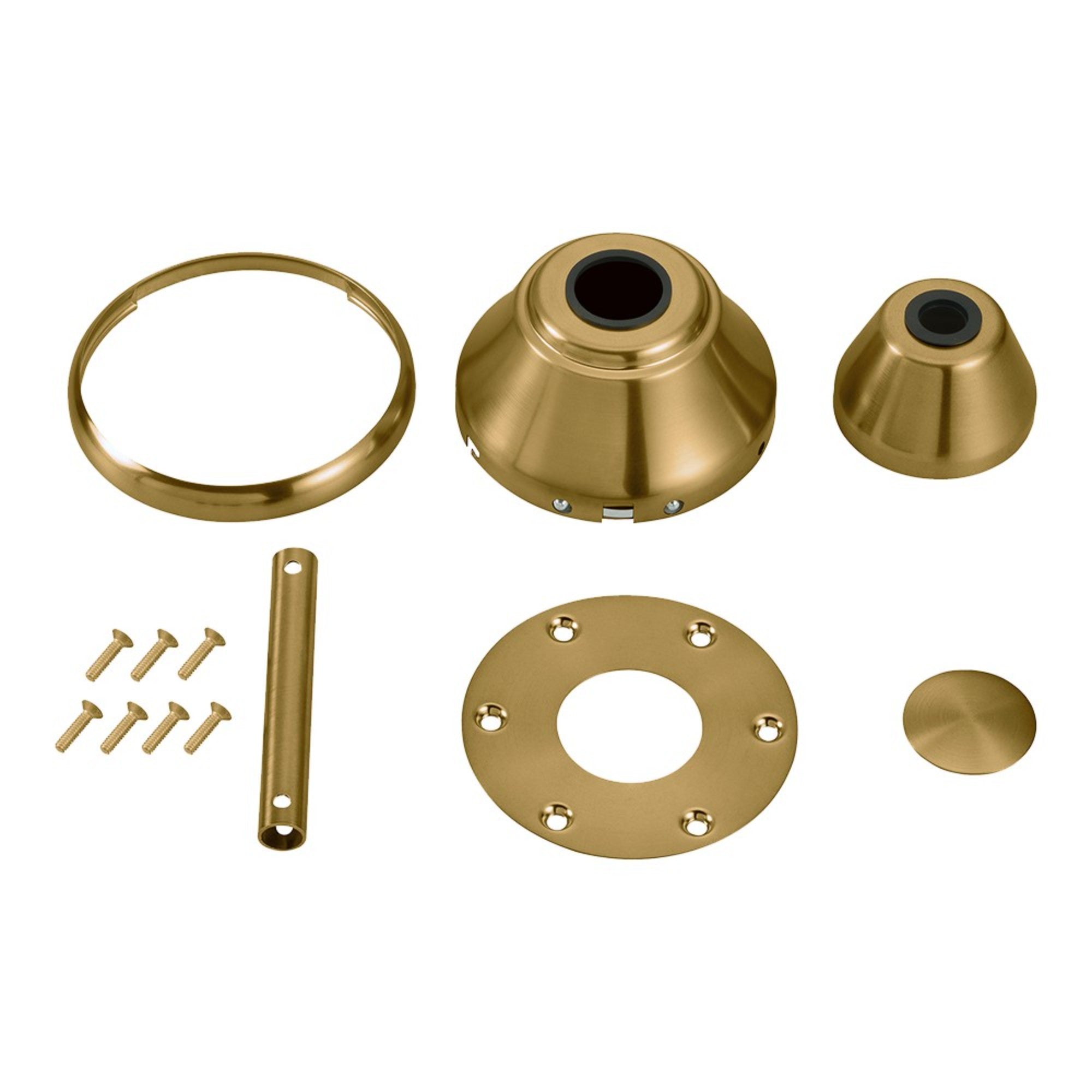 Maverick Ceiling Fan Custom Finish Kit Burnished Brass Finish